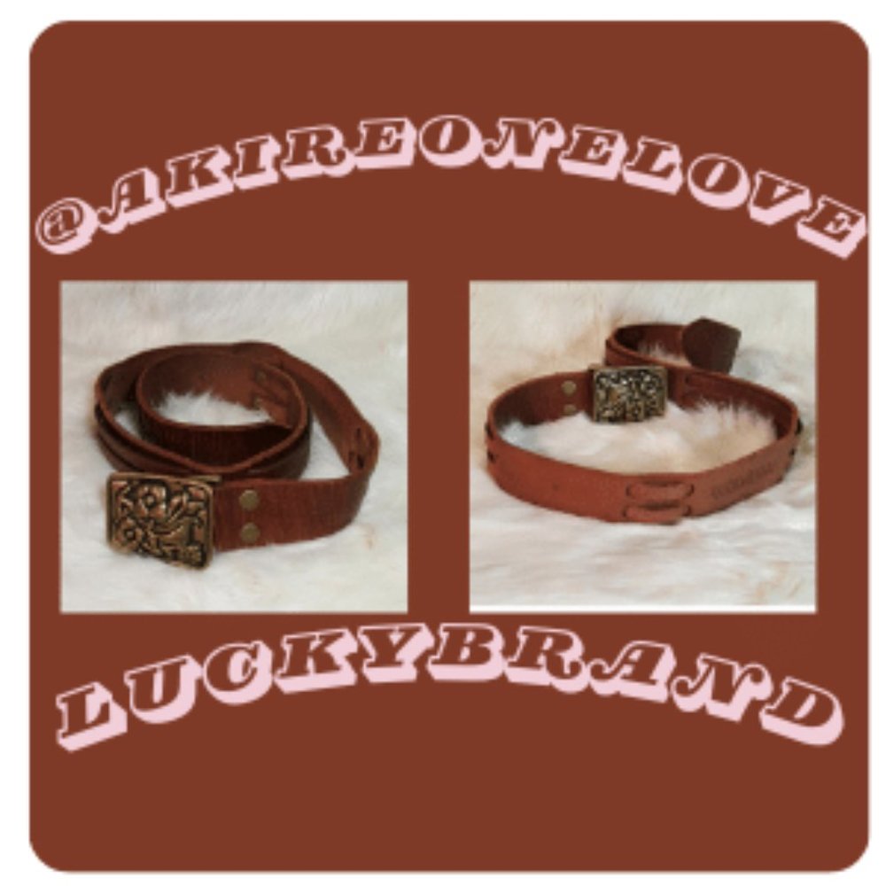 Lucky Brand Leather Belt (Brown)
